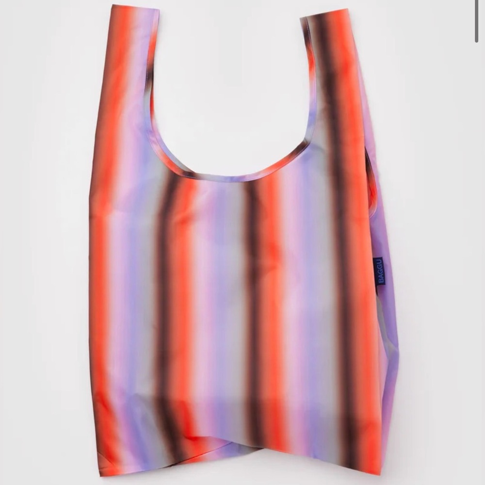 BAGGU Gradient Stripe Poppy and Lilac